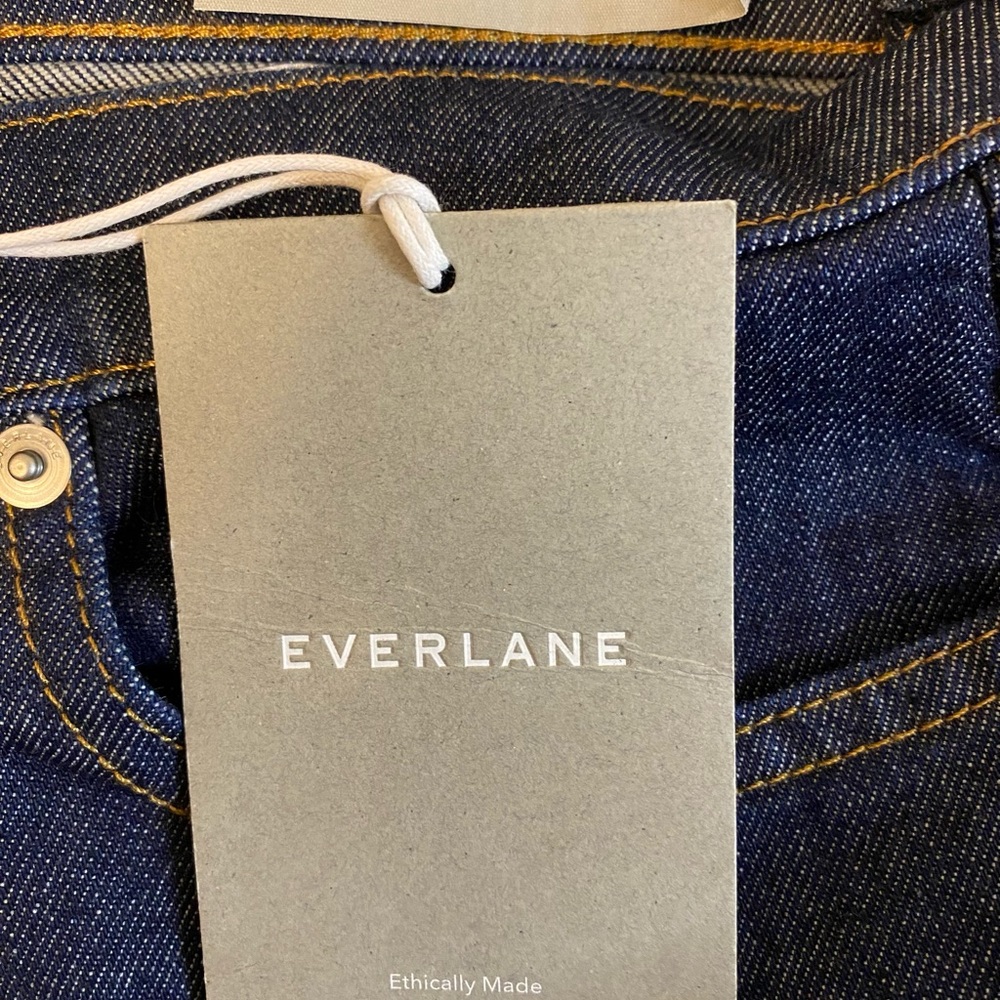 Everlane Dark Wash Women’s Mid Rise Skinny Jeans Sz 26 Cotton Blend MSRP: $70 - Picture 6 of 9